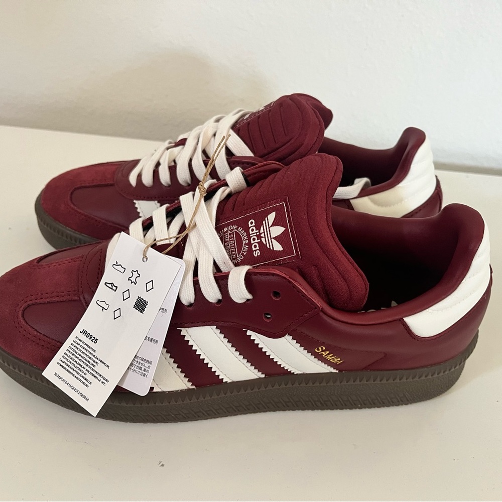 Adidas Samba XLG maroon Sneakers men 8 women’s 9 - Picture 2 of 7